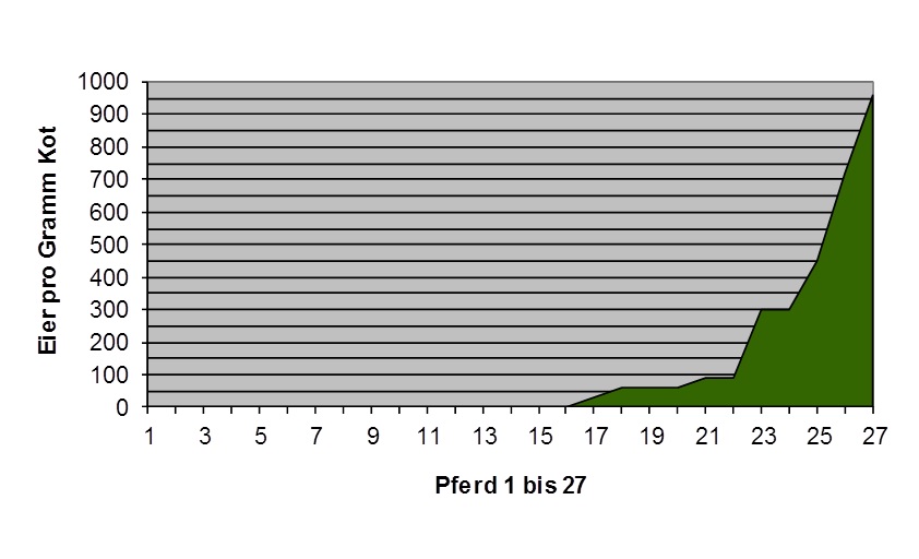 Ausscheidung Kleine Strongyliden beim Pferd